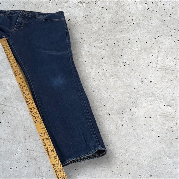 J Crew Slim Jeans 34x30 (Fits 34x29) Dark Wash Selvedge Denim J7569 318 - Picture 8 of 14